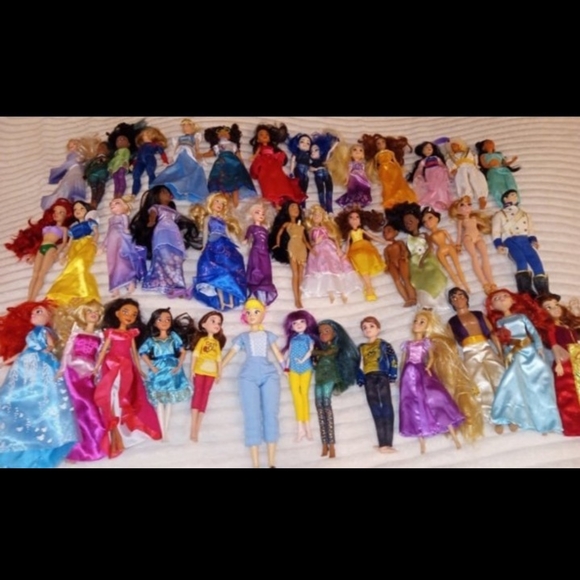Toys Disney Princess Huge Doll Lot 41 Pieces Cinderella Encanto